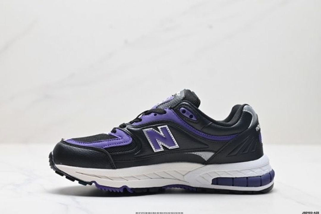 New Balance "2000" Black Purple White Unisex Running Lifestyle Sneakers Shoes Trainers