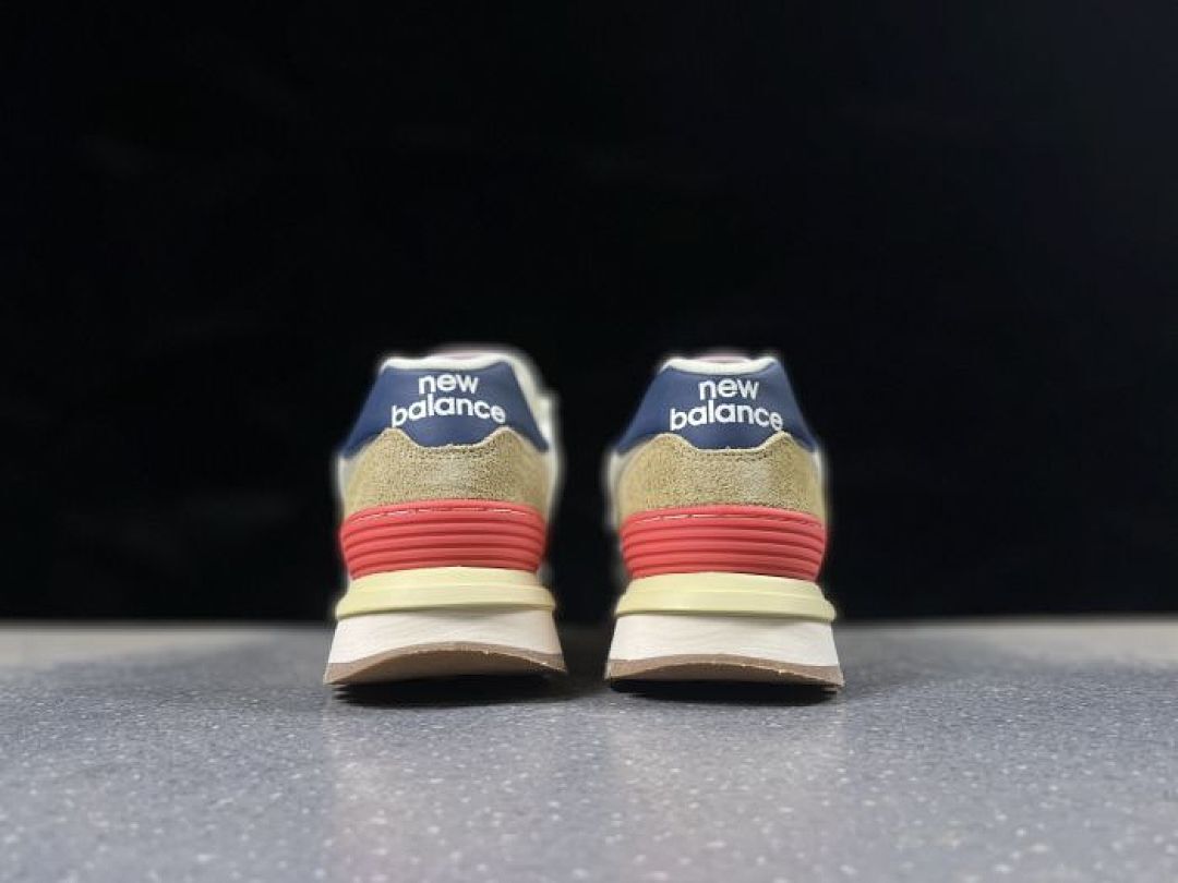 New Balance 574 Legacy Light Grey Navy Red Tan Cream Unisex Lifestyle Sneakers Trainers