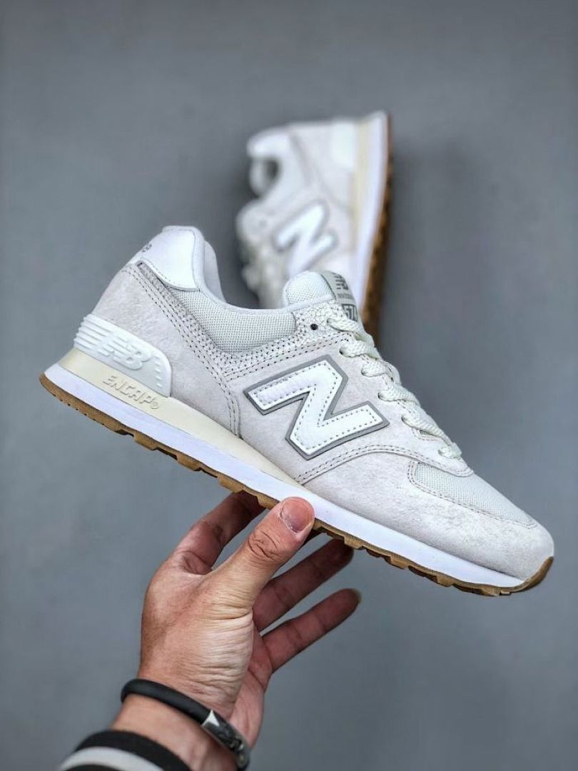 New Balance 574 Sea Salt White Gum ML574EVW Men's Women's Classic Lifestyle Running Shoes Sneakers Trainers