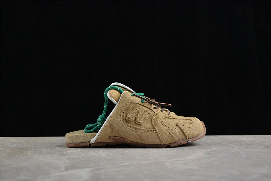 New Balance 2002R Mule M2002RMD Light Brown Suede Slip-On Backless Sneaker