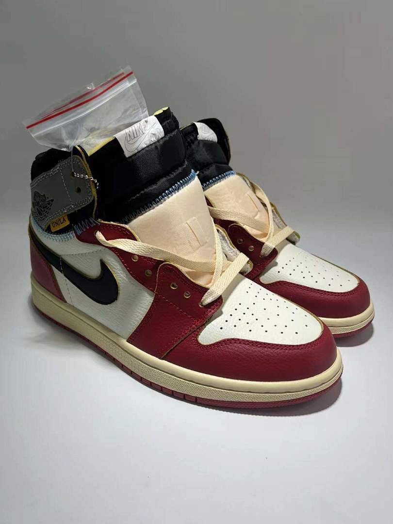 Nike Air Jordan 1 Retro High OG Union LA Varsity Red Black Toe Chicago BV1300-106 Men's Sneakers