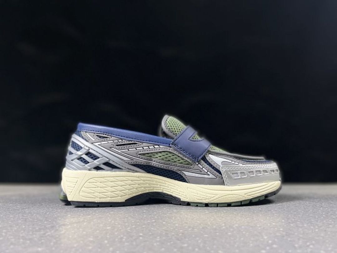 New Balance 1906L Loafer Slip-On Shoes Olive Green Navy Silver N-ERGY