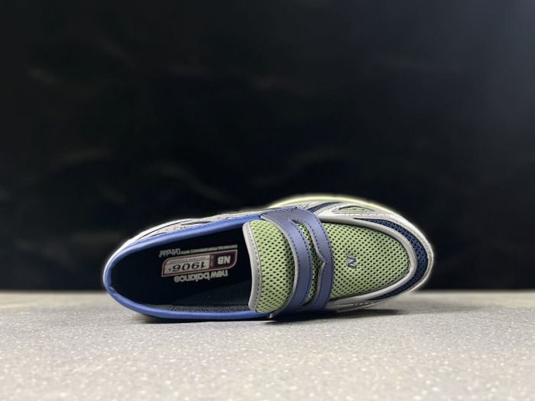 New Balance 1906L Loafer Slip-On Shoes Olive Green Navy Silver N-ERGY