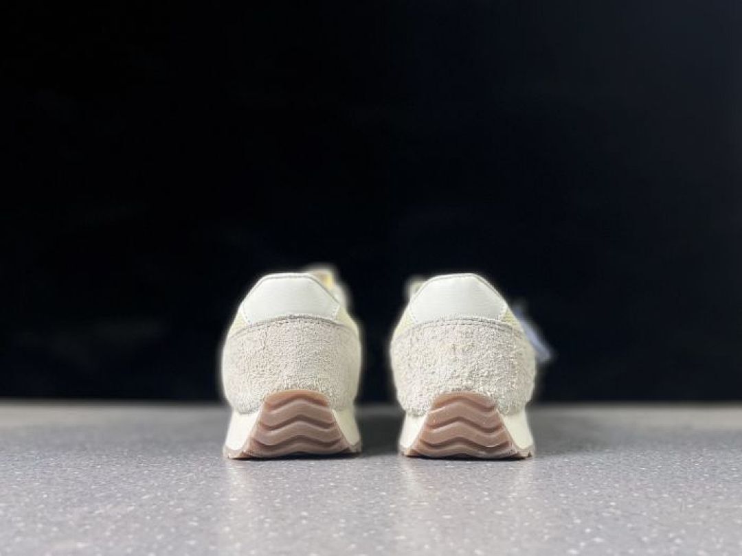 New Balance 320 Angora Natural Indigo U320AE Retro Running Shoes Cream Blue Suede Mesh Trainers