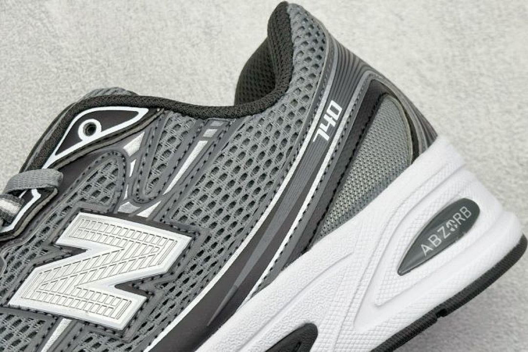 New Balance 740 Grey Black White ABZORB Running Shoes Sneakers