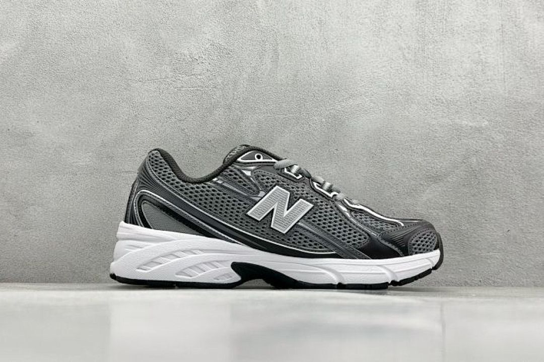 New Balance 740 Grey Black White ABZORB Running Shoes Sneakers