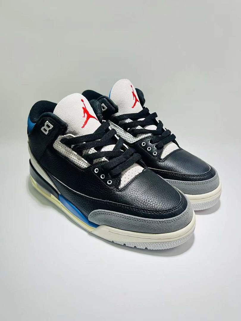 A Ma Maniére x Air Jordan 3 Retro SP Black Friends & Family Exclusive Sneakers AJ3 Dark Black Blue Grey White Men's Basketball Shoes
