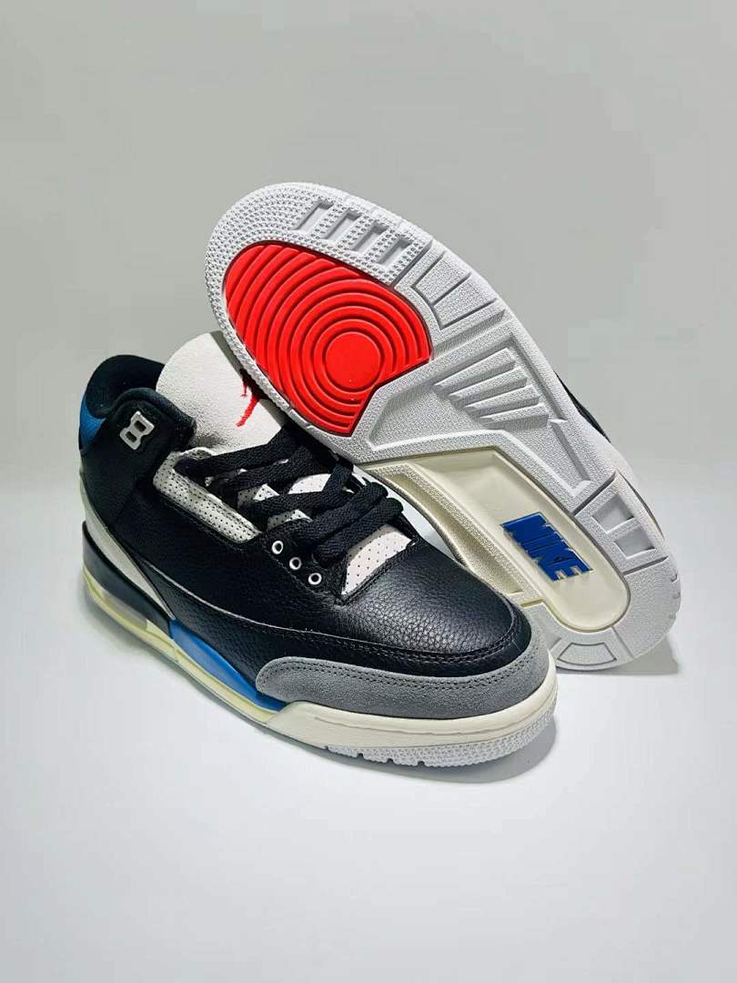 A Ma Maniére x Air Jordan 3 Retro SP Black Friends & Family Exclusive Sneakers AJ3 Dark Black Blue Grey White Men's Basketball Shoes