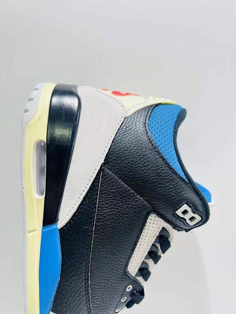 A Ma Maniére x Air Jordan 3 Retro SP Black Friends & Family Exclusive Sneakers AJ3 Dark Black Blue Grey White Men's Basketball Shoes