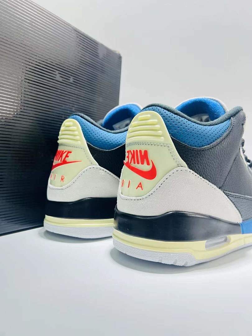 A Ma Maniére x Air Jordan 3 Retro SP Black Friends & Family Exclusive Sneakers AJ3 Dark Black Blue Grey White Men's Basketball Shoes