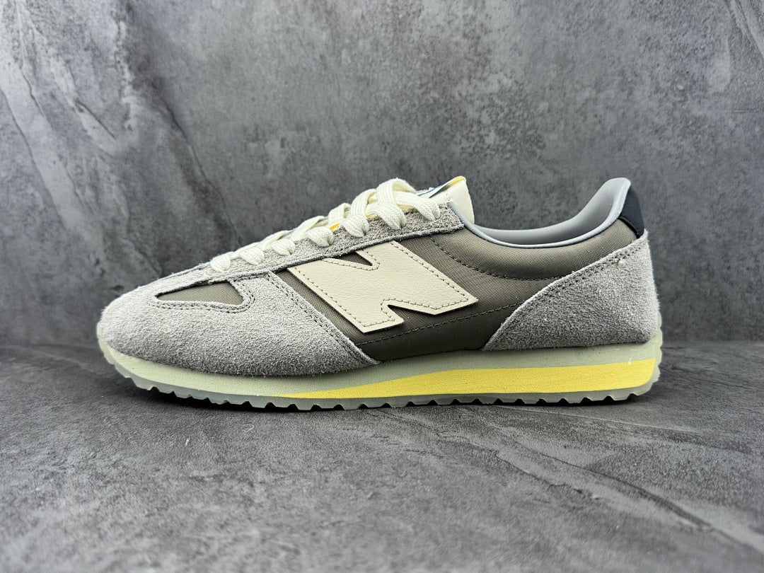 New Balance U220 Grey Olive Yellow Retro Lifestyle Sneakers Shoes
