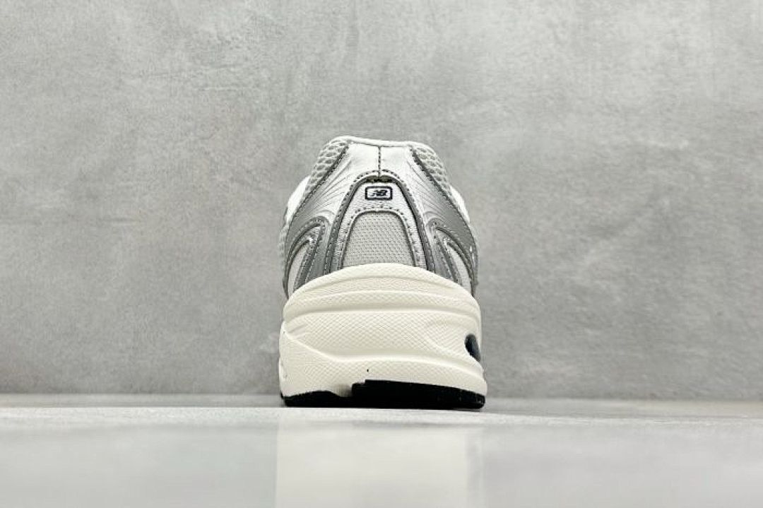 New Balance 740 Silver Metallic White Mesh Retro Running Shoes ABZORB Sneakers Trainers