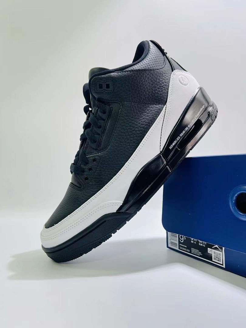 Nike Air Jordan 3 Retro "Cyber Monday" Black White 136064-020 Men's Lifestyle Sneakers Shoes Classic Leather