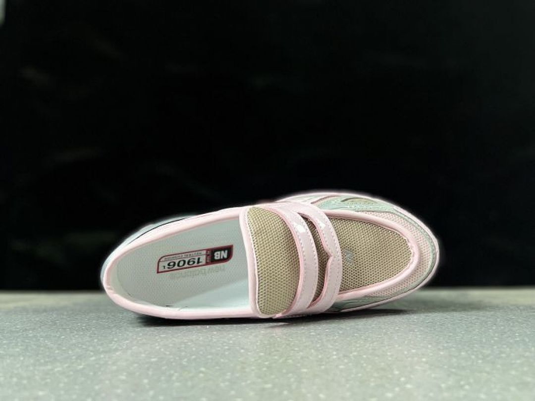New Balance 1906R Kids Hook & Loop Shoes PT1906RM Sweet Caramel Mint Green Pink Toddler Sneakers