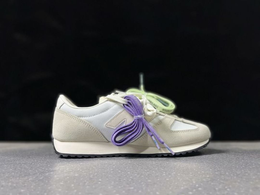 New Balance 237 MS237LA1 Men's Women's Casual Lifestyle Sneakers Light Aluminum Sea Salt Cream White Suede Retro Running Shoes