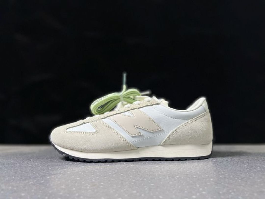 New Balance 237 MS237LA1 Men's Women's Casual Lifestyle Sneakers Light Aluminum Sea Salt Cream White Suede Retro Running Shoes