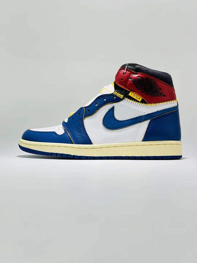 Union x Air Jordan 1 Retro High OG Storm Blue Sneakers (BV1300-146) Men's Limited Edition Collaboration