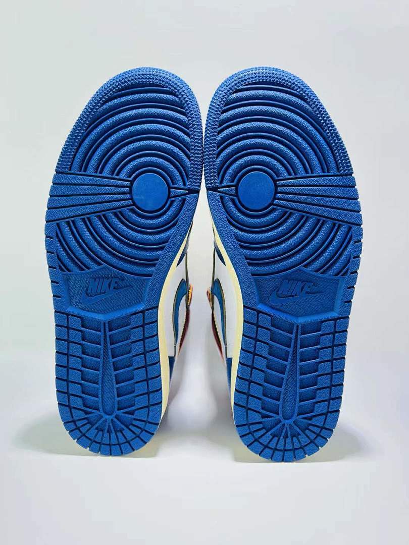 Union x Air Jordan 1 Retro High OG Storm Blue Sneakers (BV1300-146) Men's Limited Edition Collaboration