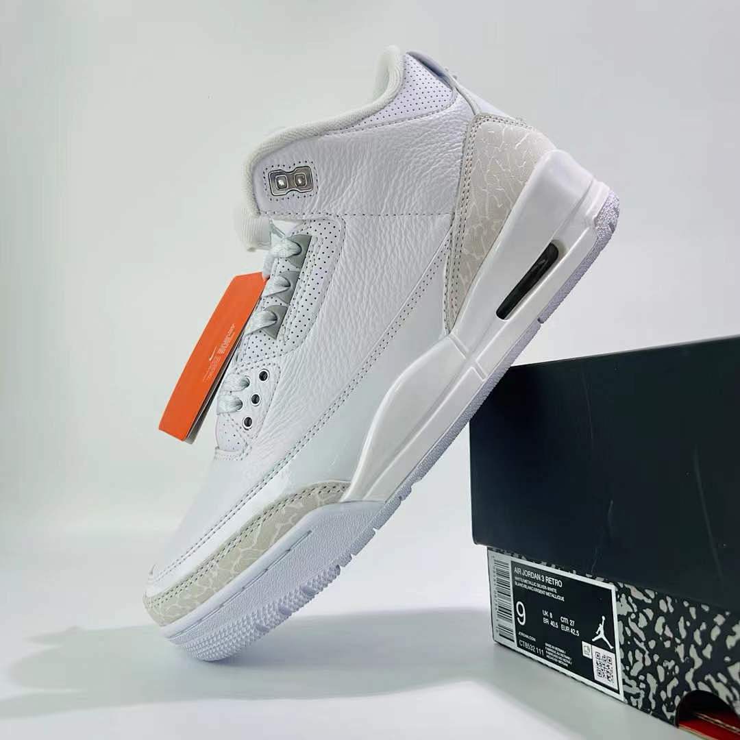 Nike Air Jordan 3 Retro "White Cement Reimagined" Men's Sneakers - White/Cement Grey/Sail Basketball Shoes DN3707-100