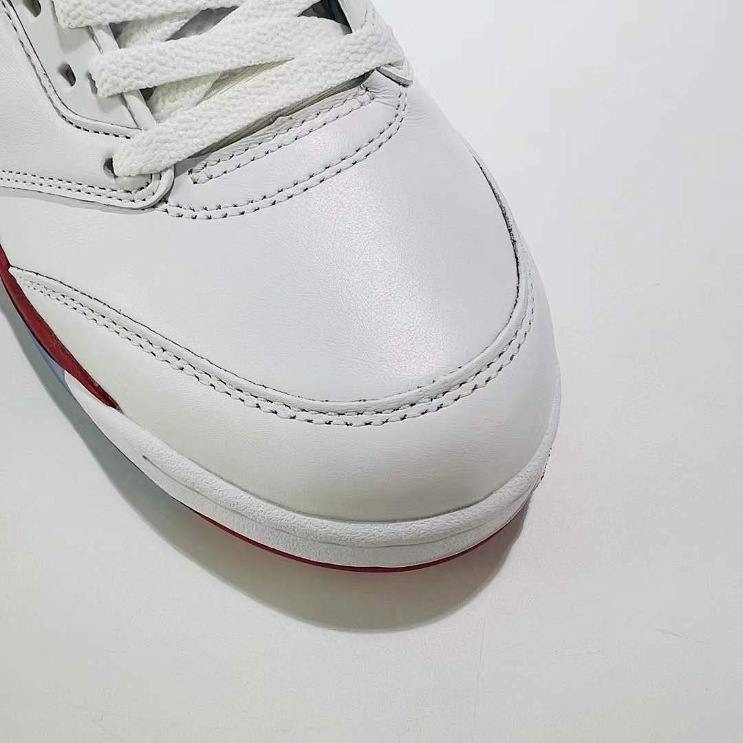 Nike Air Jordan 5 Retro Fire Red (2013) Men's Basketball Shoes White Black Red 136027-120