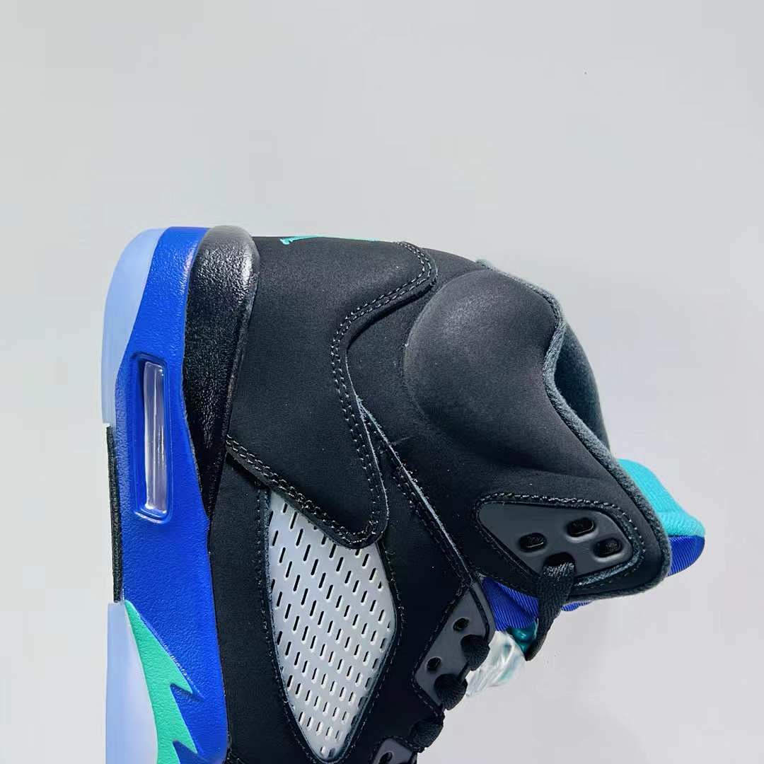 Air Jordan 5 Retro 'Aqua' Black Aquatone Concord DV0562-006 Men's Sneakers