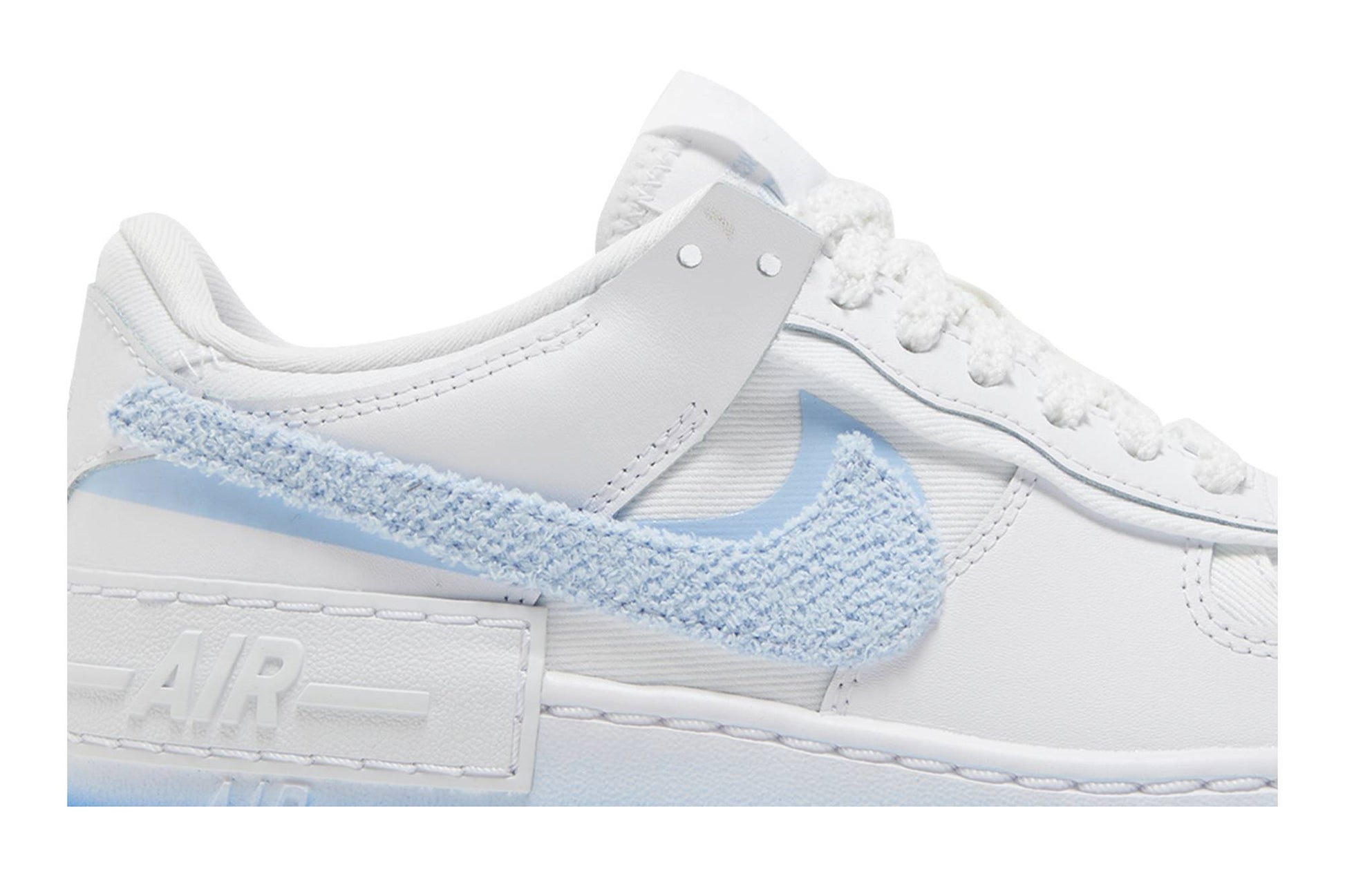( Women ) Nike Air Force 1 Shadow ‘Chenille Swoosh – Blue Tint’ FJ4567-100