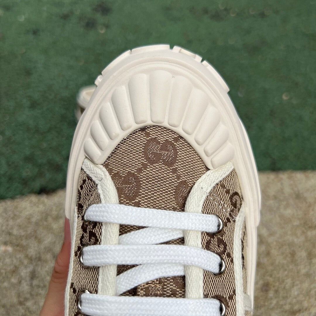 Gucci Women's Tennis 1977 Platform Sneaker GG Canvas 670460