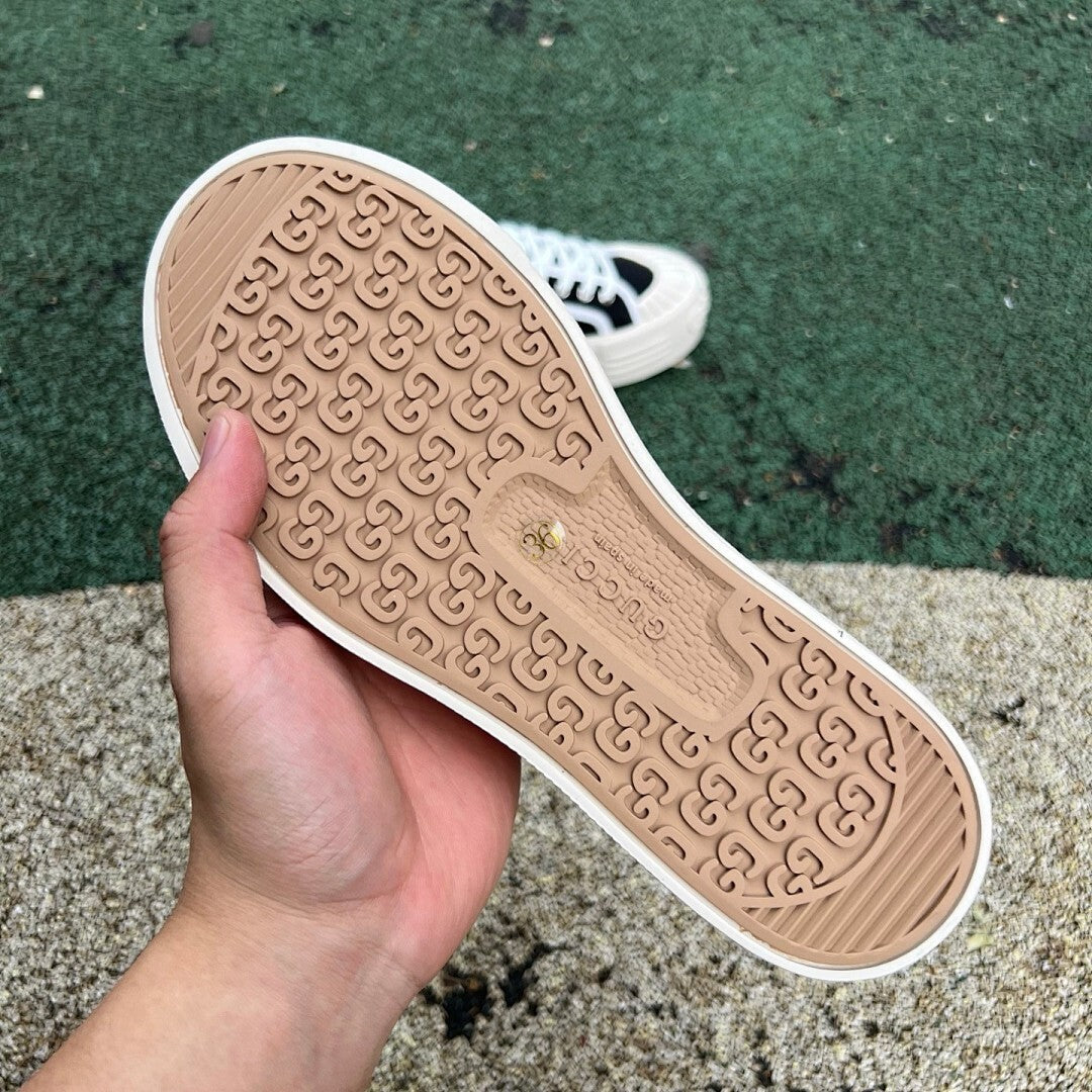 Gucci Black GG Canvas Platform Sneakers