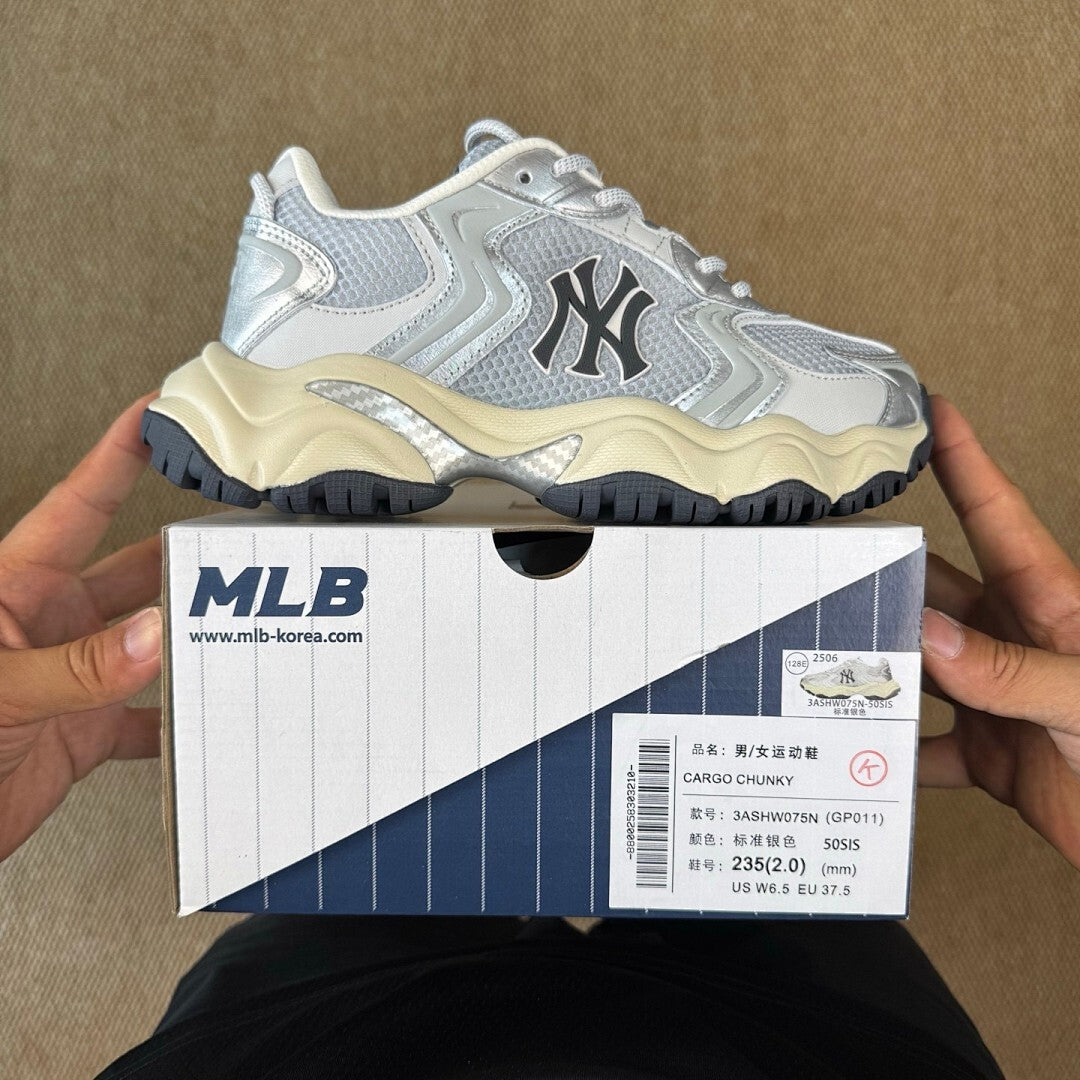 MLBN Big Baller A Chunky Sneaker New York Yankees Silver 3ASXC011N
