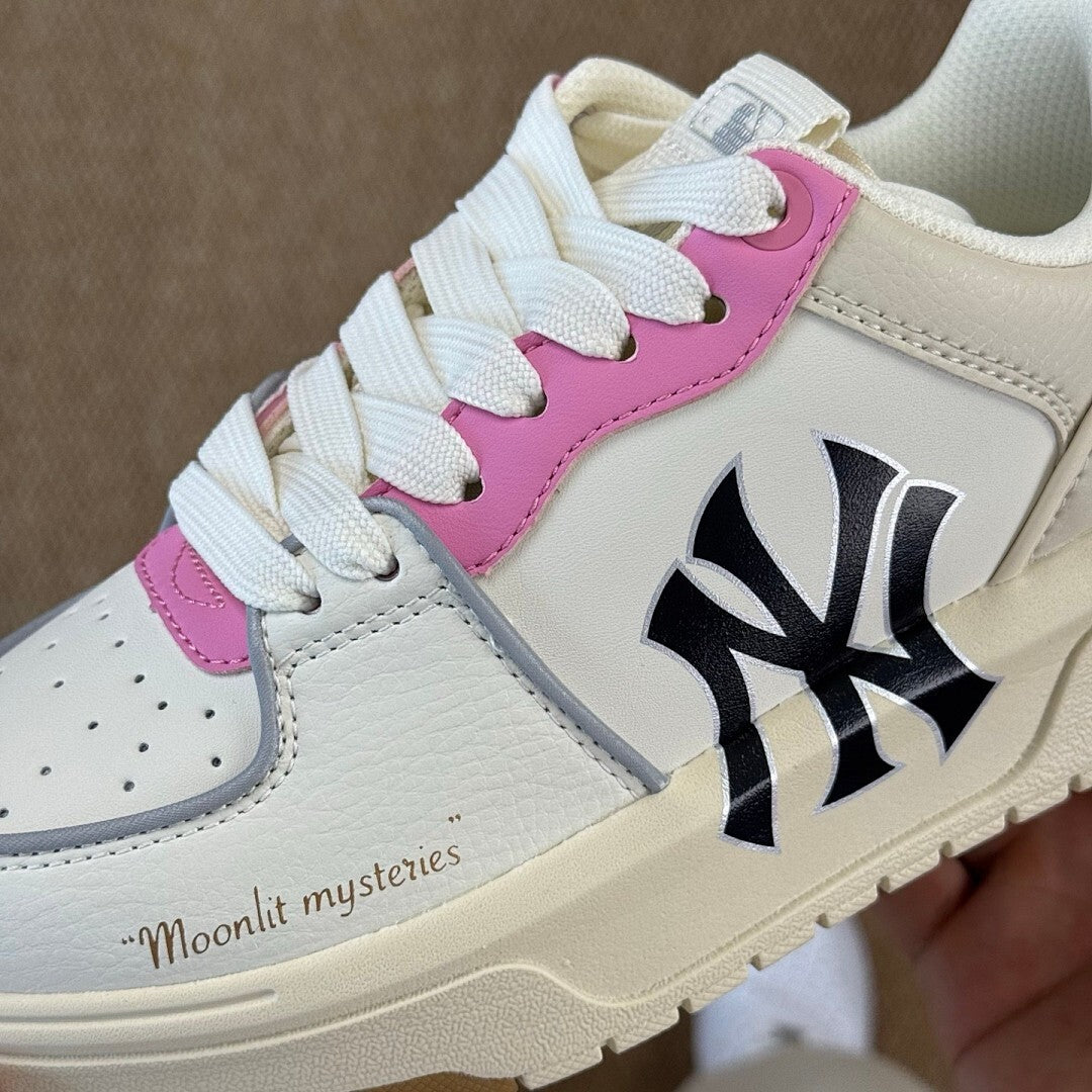 MLB Chunky Liner New York Yankees Moonlit Mysteries Pink White Sneakers 3ASXCB01N-50PKS