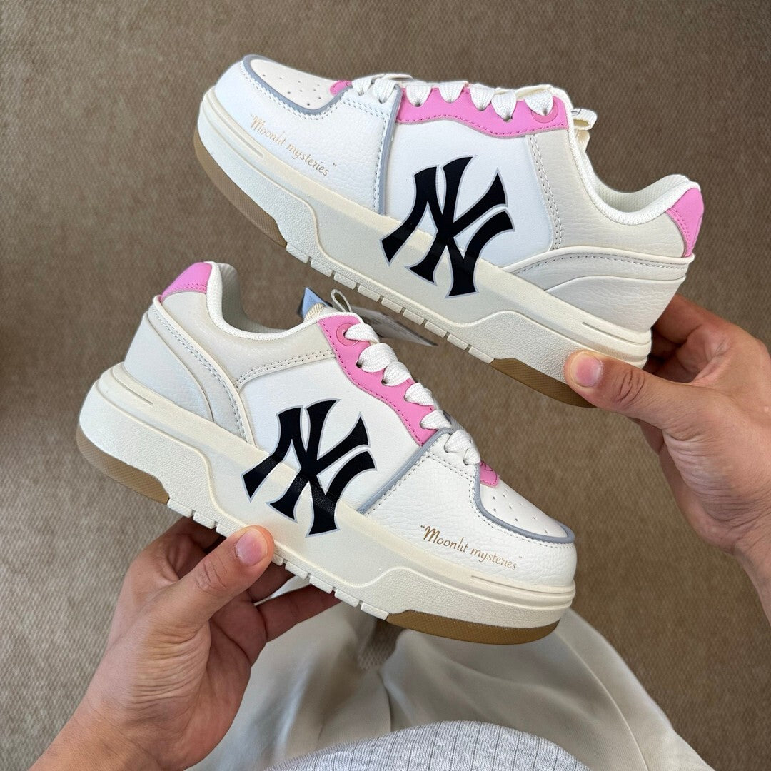 MLB Chunky Liner New York Yankees Moonlit Mysteries Pink White Sneakers 3ASXCB01N-50PKS