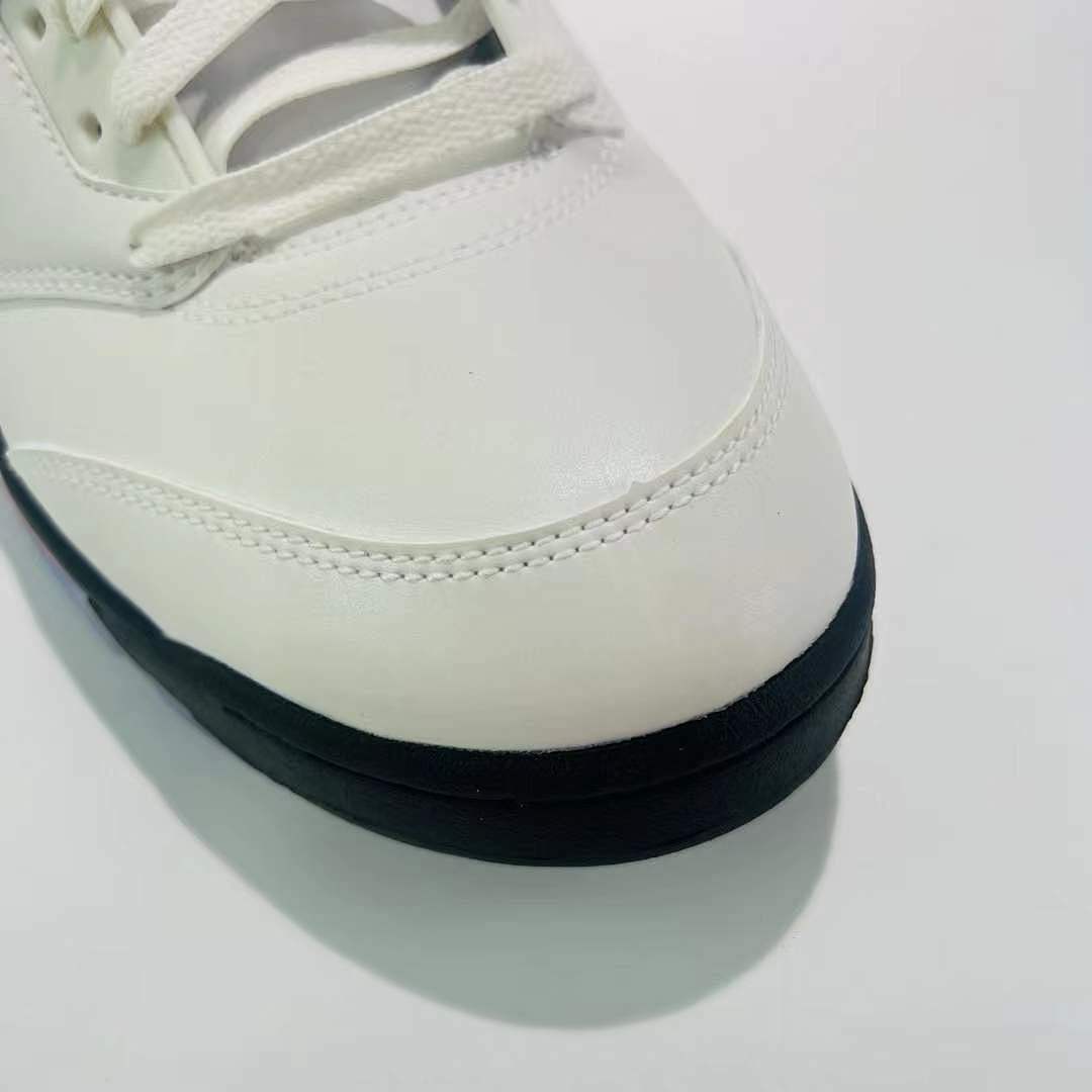 Awake NY x Air Jordan 5 Retro 'Sail' White Black Pink Foam FD7773-100 Men's Sneakers