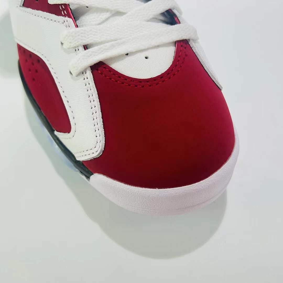 Air Jordan 6 Retro Carmine White Red Black Icy Sole Sneakers CT8529-106 Men's Basketball Shoes
