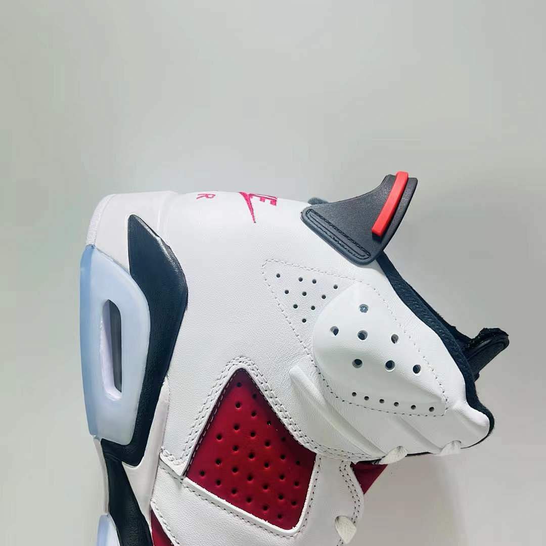 Air Jordan 6 Retro Carmine White Red Black Icy Sole Sneakers CT8529-106 Men's Basketball Shoes