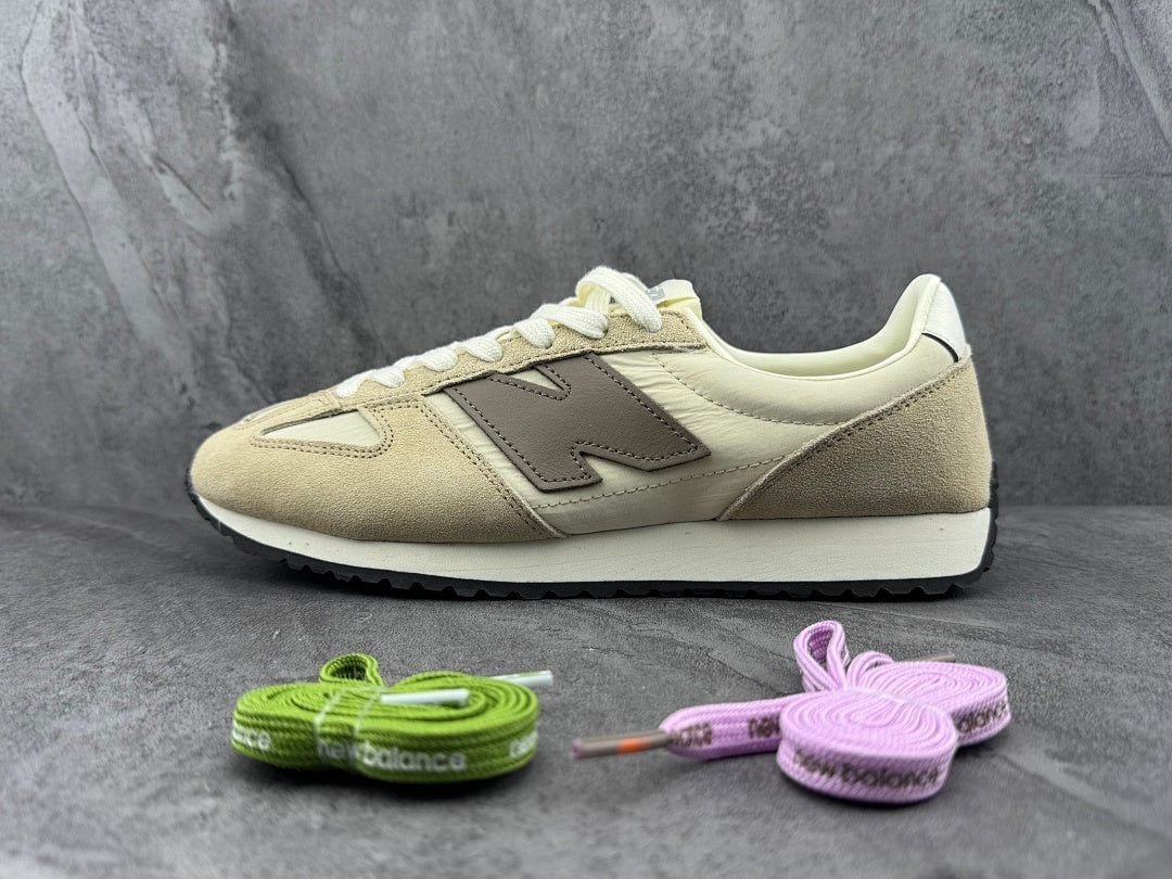 New Balance U420 Cream Tan Taupe Retro Lifestyle Sneakers