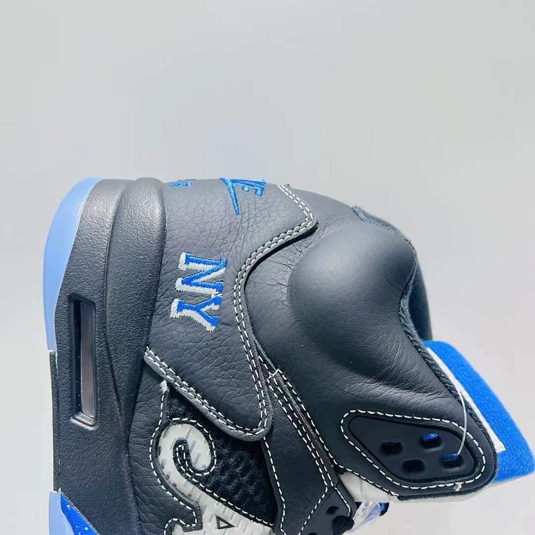 Air Jordan 5 Retro SP Awake NY Black Varsity Royal Blue FQ7911-001 Men's Sneakers Limited Edition