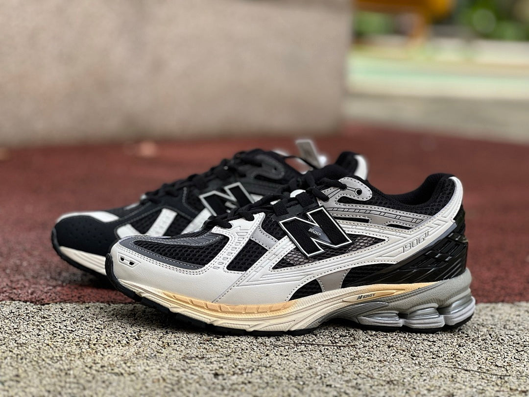 New Balance 1906R Black with White and Silver M1906RBB