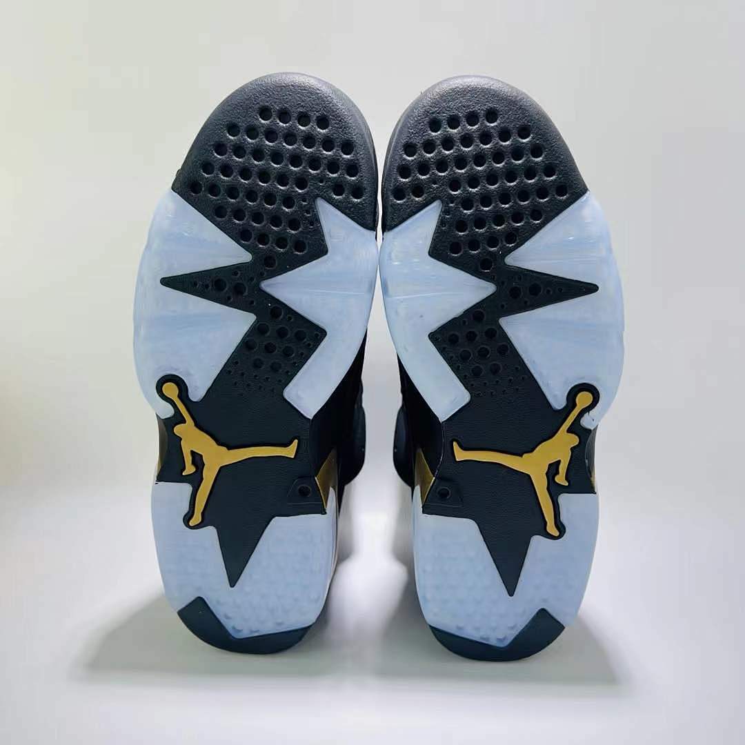 Nike Air Jordan 6 Retro DMP Defining Moments Pack 2020 Black Gold Sneakers CT4954-007 Men's Shoes
