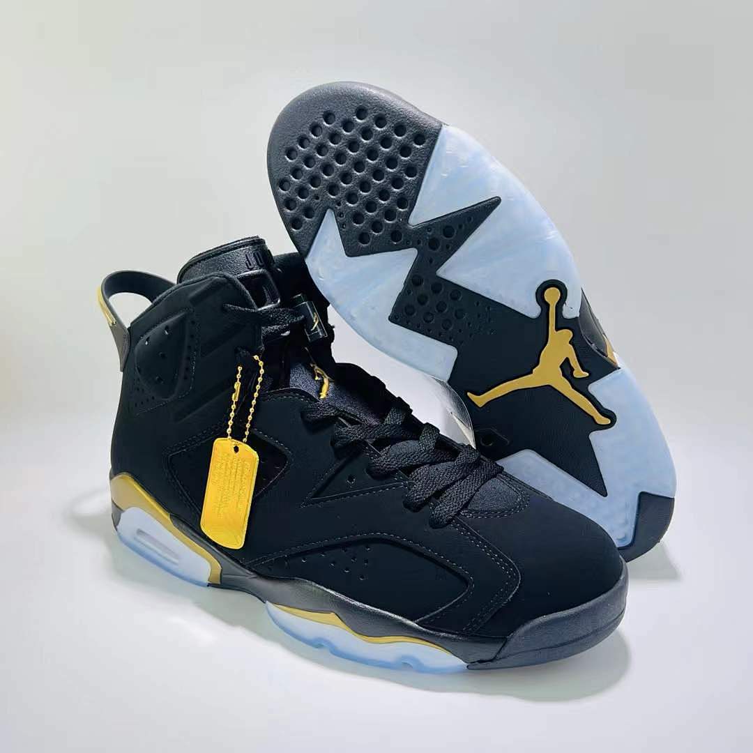 Nike Air Jordan 6 Retro DMP Defining Moments Pack 2020 Black Gold Sneakers CT4954-007 Men's Shoes