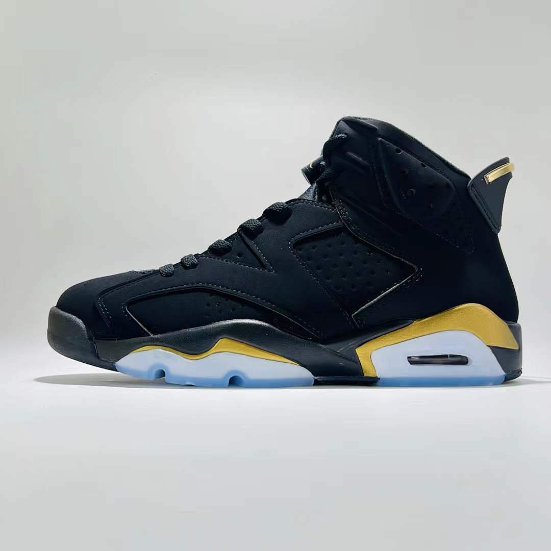 Nike Air Jordan 6 Retro DMP Defining Moments Pack 2020 Black Gold Sneakers CT4954-007 Men's Shoes