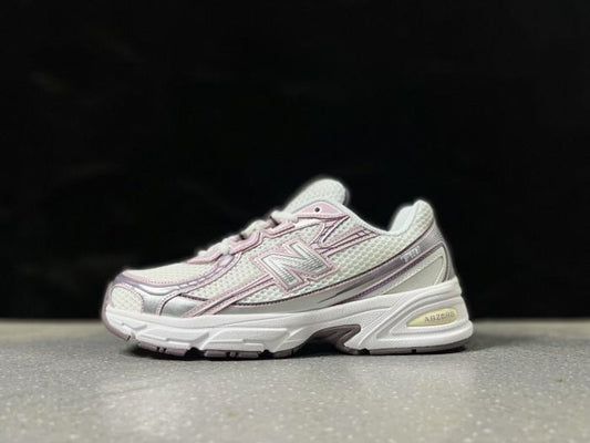 New Balance 725 ML725G White Lilac Silver Purple Unisex Lifestyle Running Sneakers Trainers Shoes