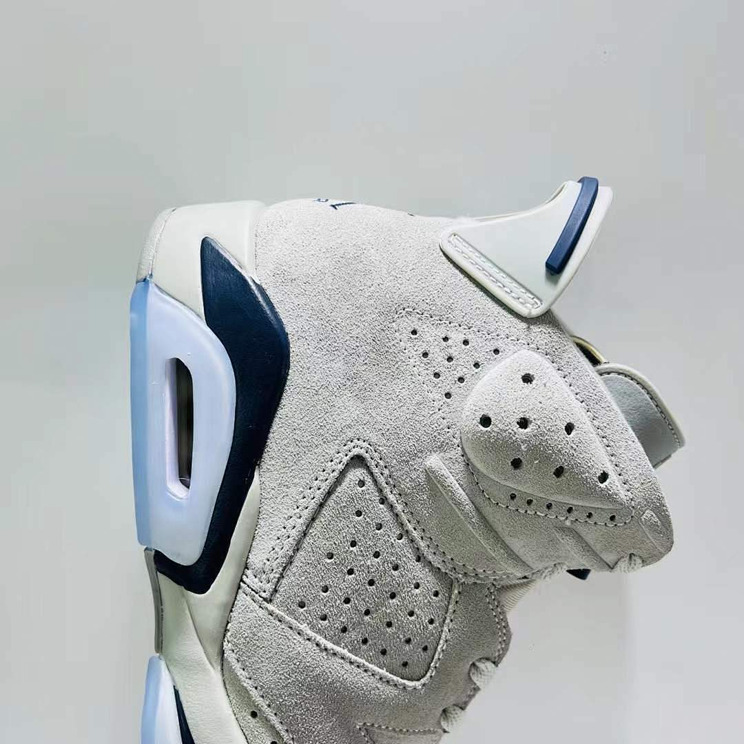 Nike Air Jordan 6 Retro Georgetown Magnet College Navy Grey Suede Men's Shoes CT8529-012