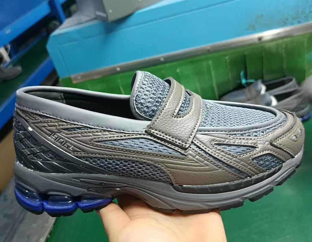 New Balance 1906L Slip-On Loafer Velcro Strap Sneakers Grey Khaki Blue