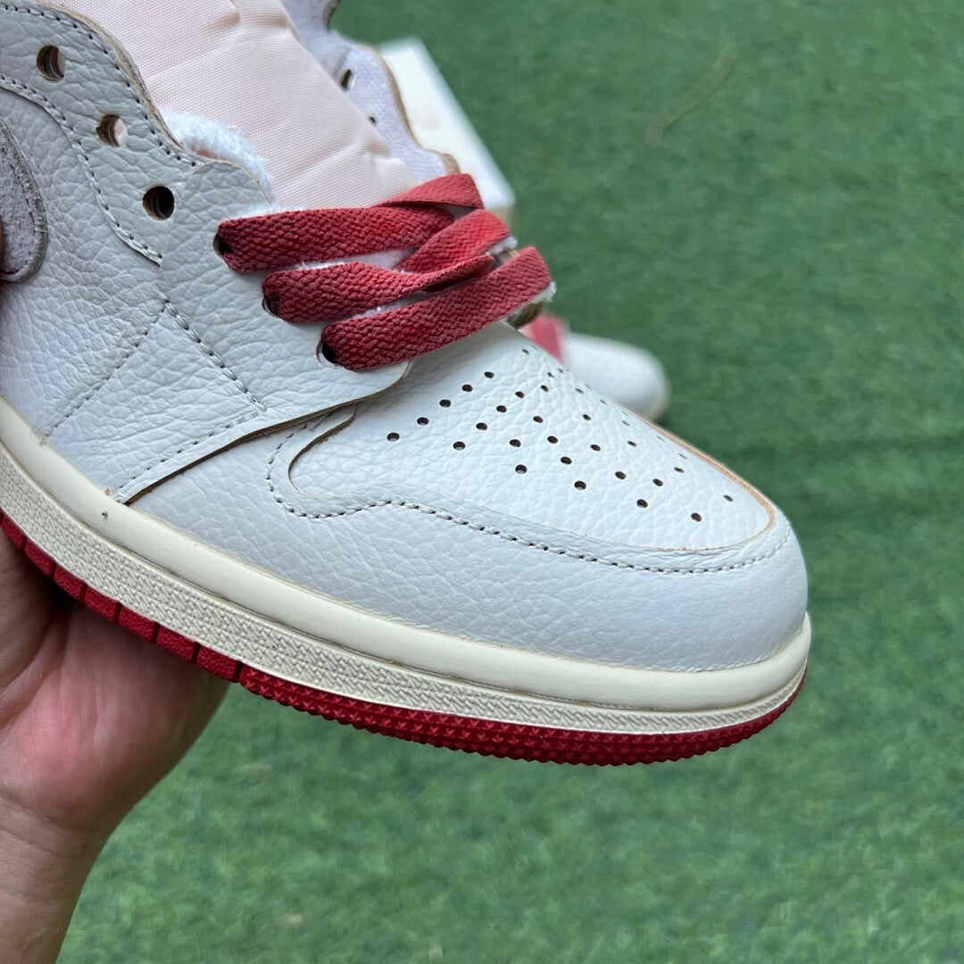 A Ma Maniére x Air Jordan 1 High OG SP Sail Burgundy Crush DO7097-100