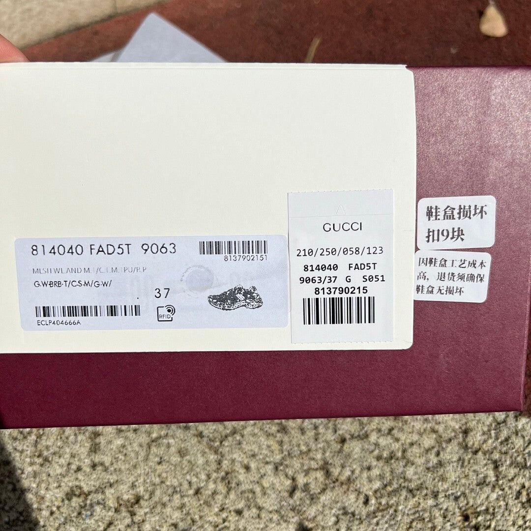 Gucci Mac80 Sneaker White Black Grey Multicolor 737847 2SH00 9089