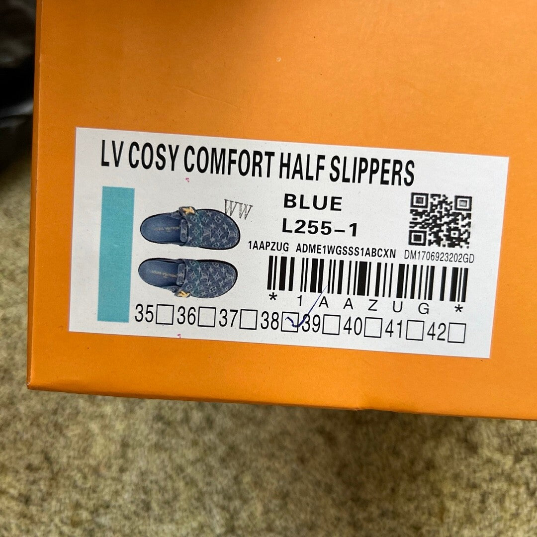 Louis Vuitton Lock It Flat Mule Monogram Denim