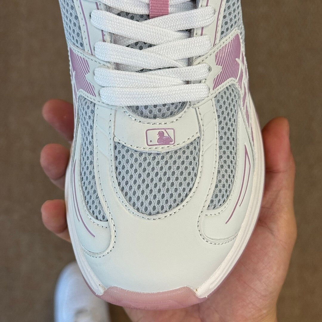 MLB Chunky Liner New York Yankees Sneakers White Pink 3ASXLAA3N-50PKS