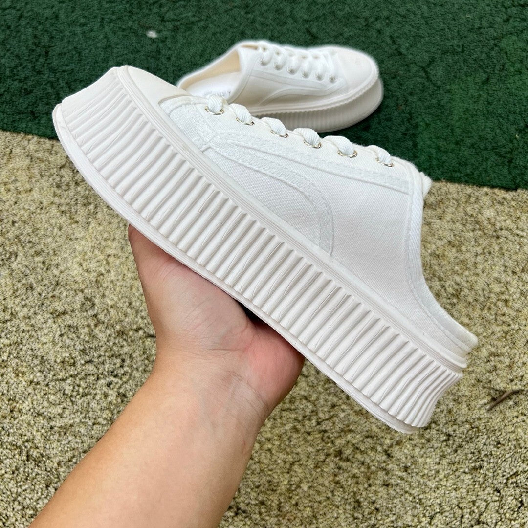 CHANEL Canvas Platform Mules G39540