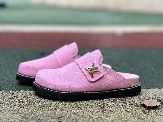 Louis Vuitton LV Easy Mule Pink Monogram Denim M82285