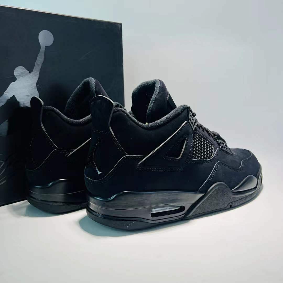 Nike Air Jordan 4 Retro Black Cat 308497-002 Men's Sneakers